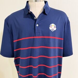 RLX Polo Ralph Lauren 2020 USA Ryder Cup Logo S/S Polo Golf Shirt XL